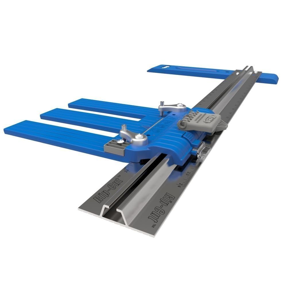 Kreg KMA2685 Sled with rail attachment demonstrates secure clamping on wooden workpieces.