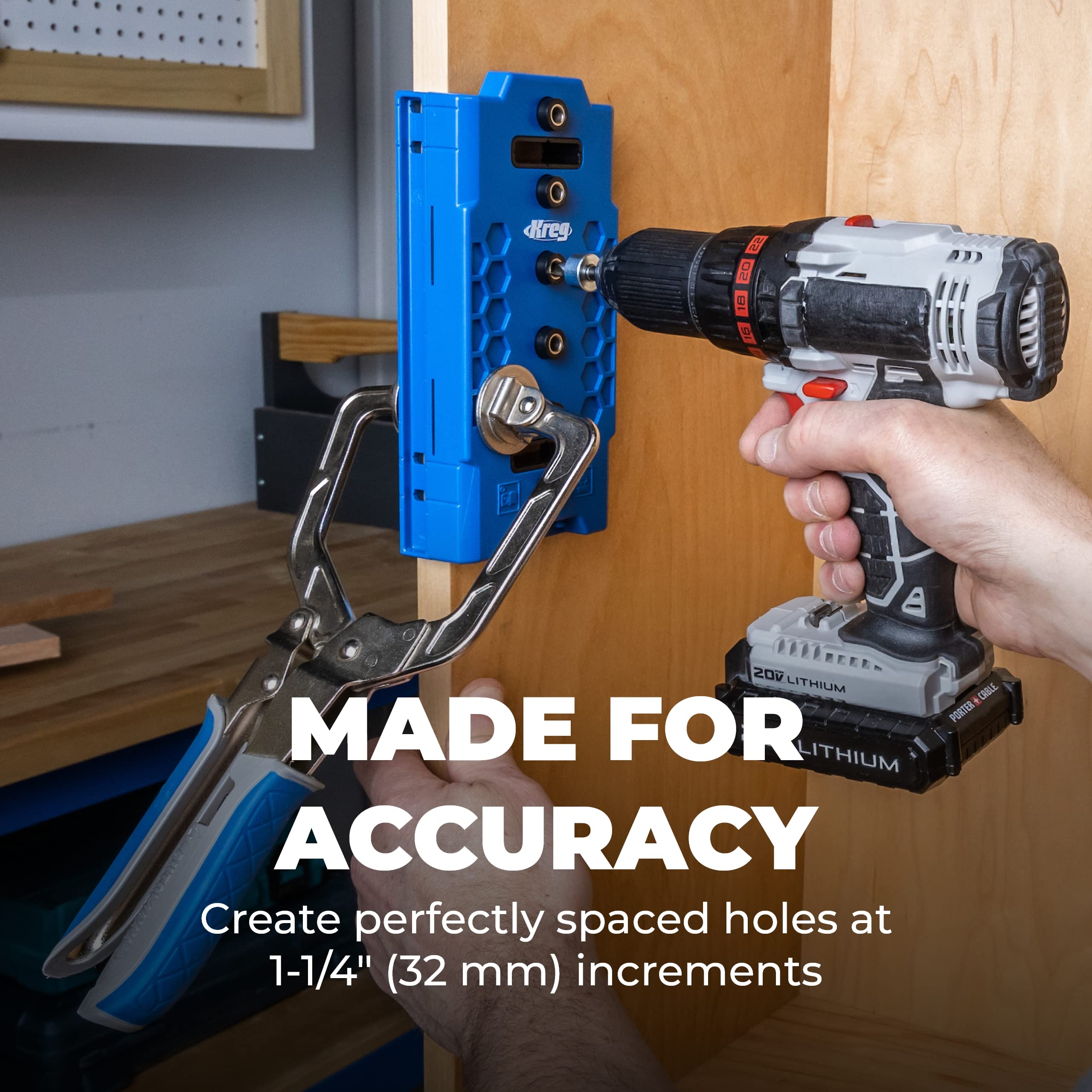 Kreg KMA3225 included-quarter-inch-drill-bit: ready-to-use bit for initial hole work.