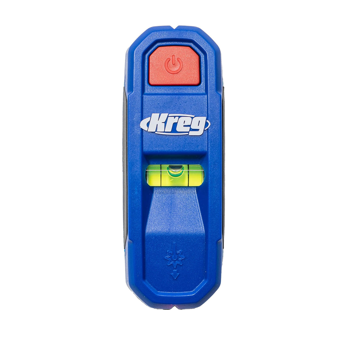 Kreg KMM1000LZ Laser-Mark projection shows exact stud location for precise mounting.
