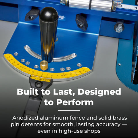 Kreg KMS7102 table saw setup compatible with standard tools.