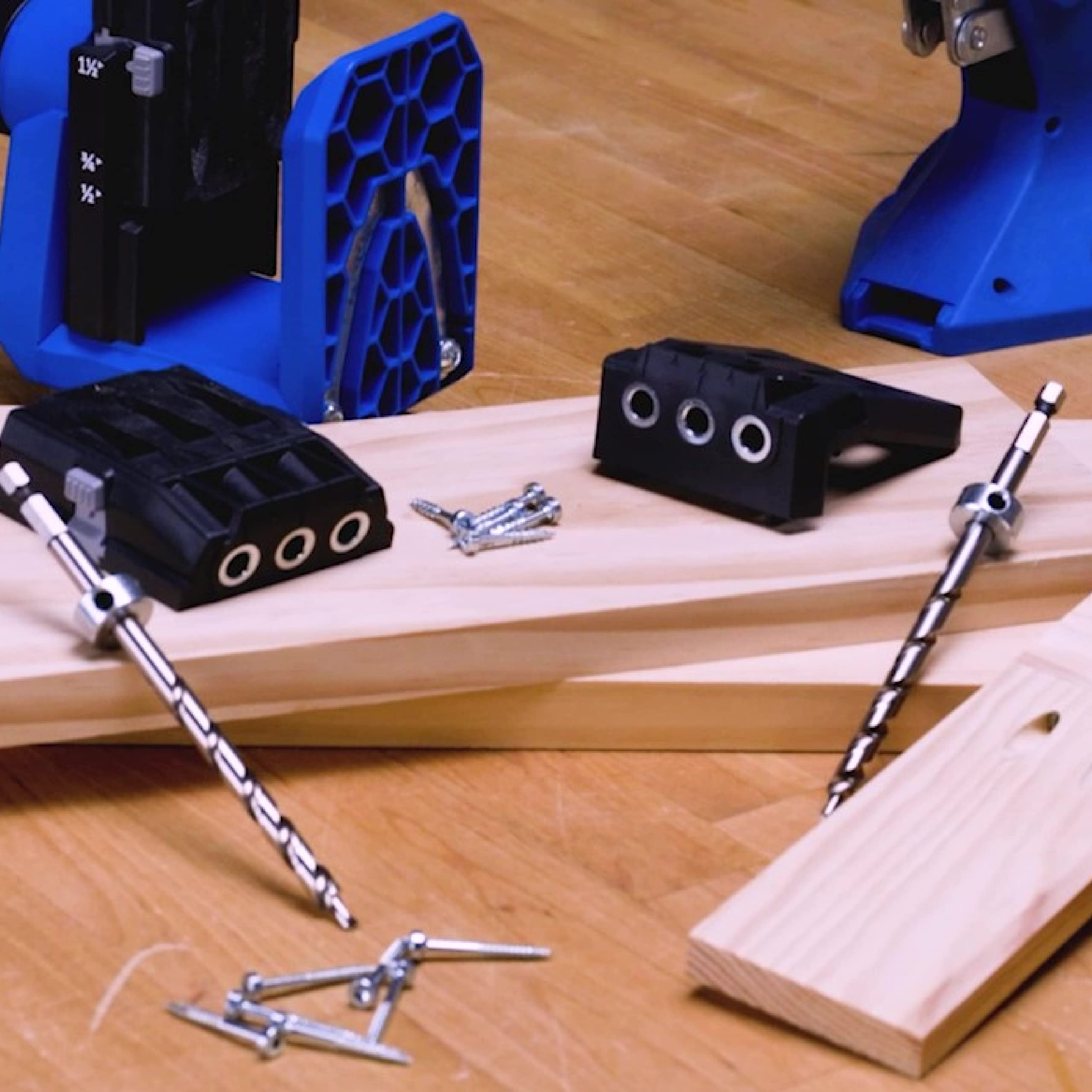 Kreg KPHA730 in woodworking workflow improving pocket-hole accuracy.