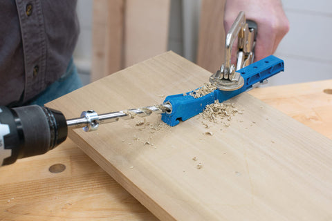 Kreg KPHJ310 material thickness gauge aids quick, accurate adjustments.