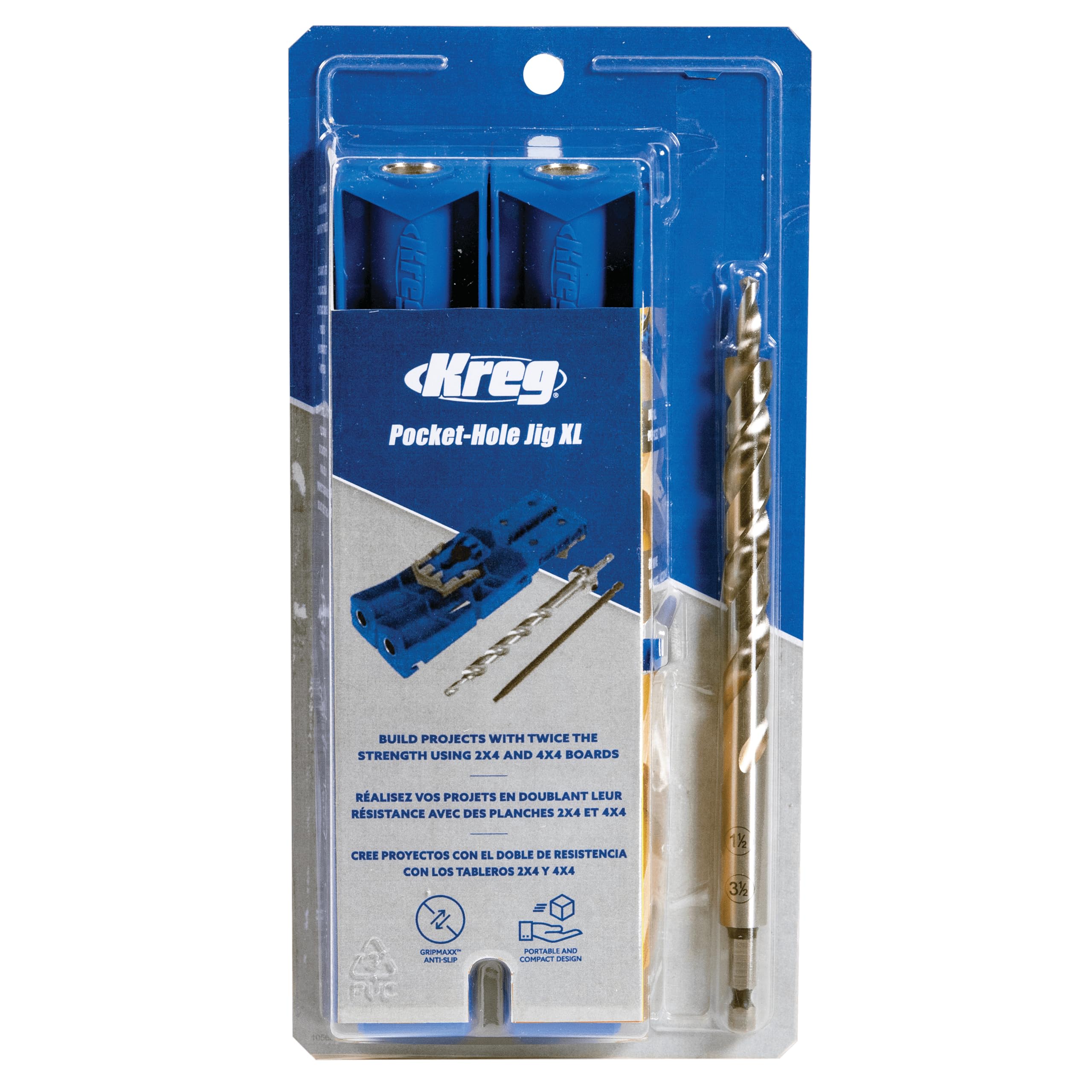 Kreg KPHJ920 clamp-pad-adapter enables secure mounting with Kreg clamps.