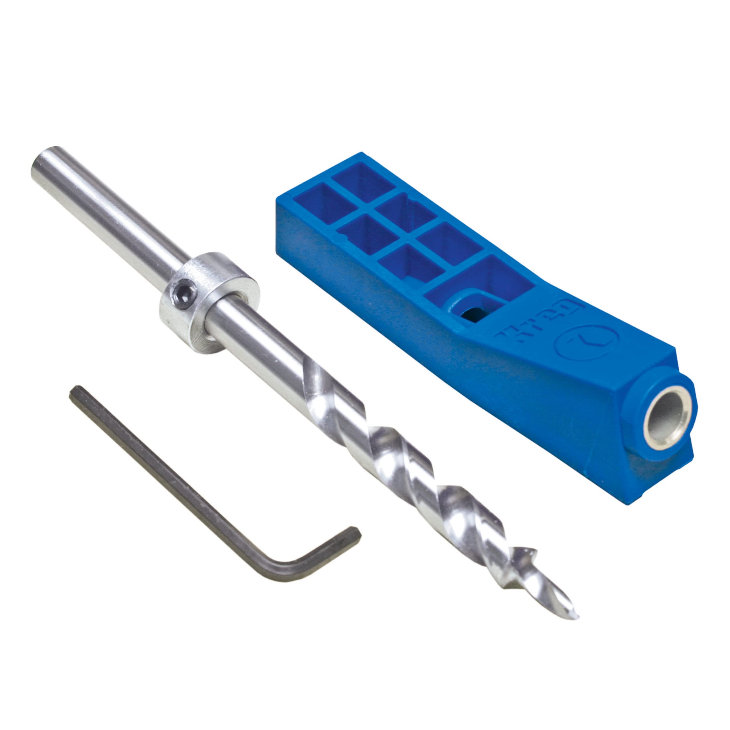 Kreg MKJKIT Mini Jig with steel-enforced drill guide holes for precise pocket holes in tight spaces.