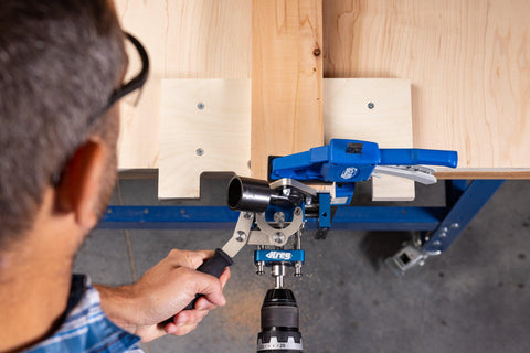 Kreg MortiseMate integrated mini work surface for quick, secure clamping
