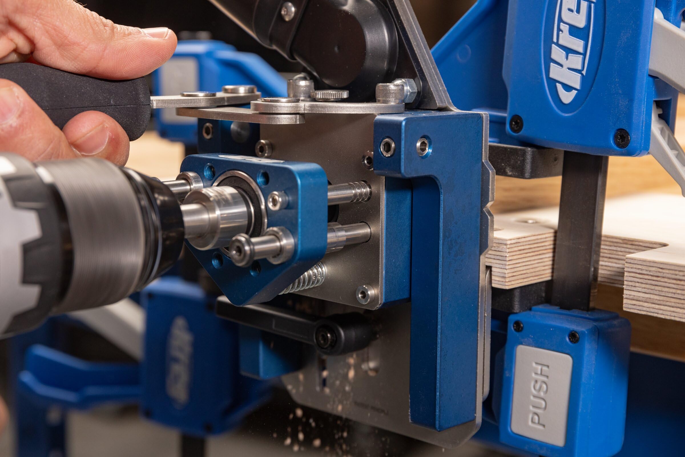 Kreg MortiseMate trigger-style clamps speed up joint setup