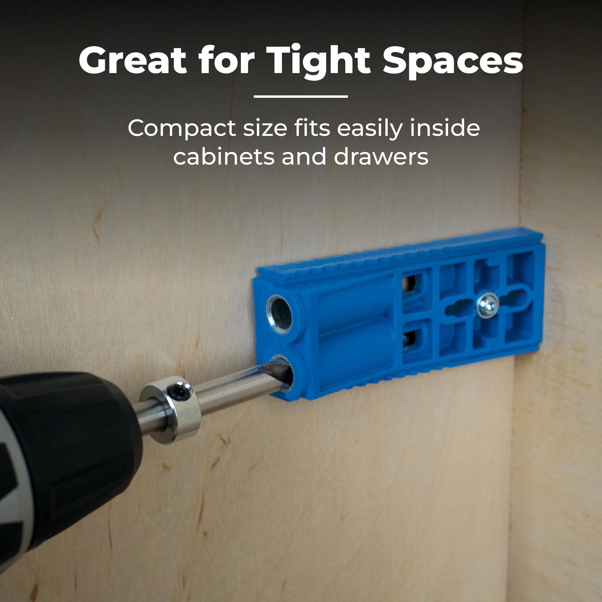 Supports materials from half to one and a half inches thick.