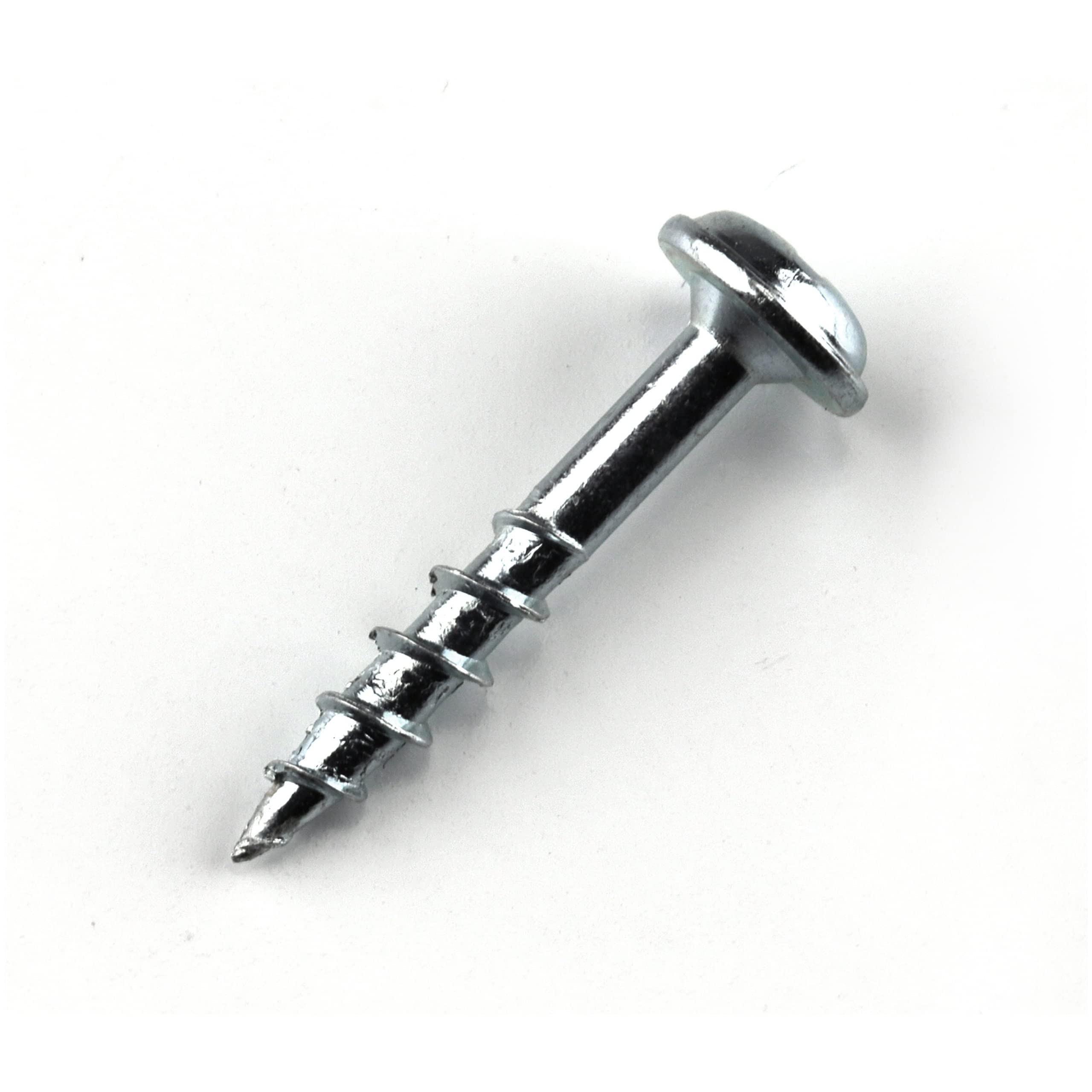 Kreg SML-C125-500 zinc screws with coarse thread for fast pocket-hole connections.