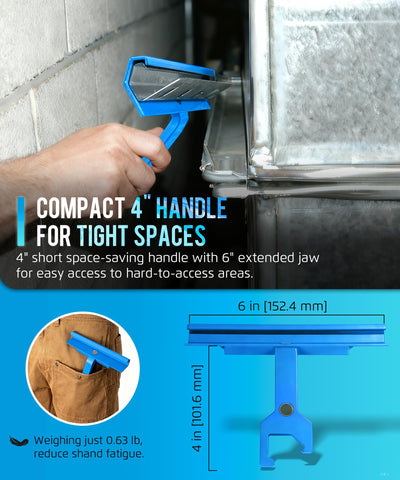 Krenlory dual magnetic clip tool on metal highlights secure placement and easy retrieval.