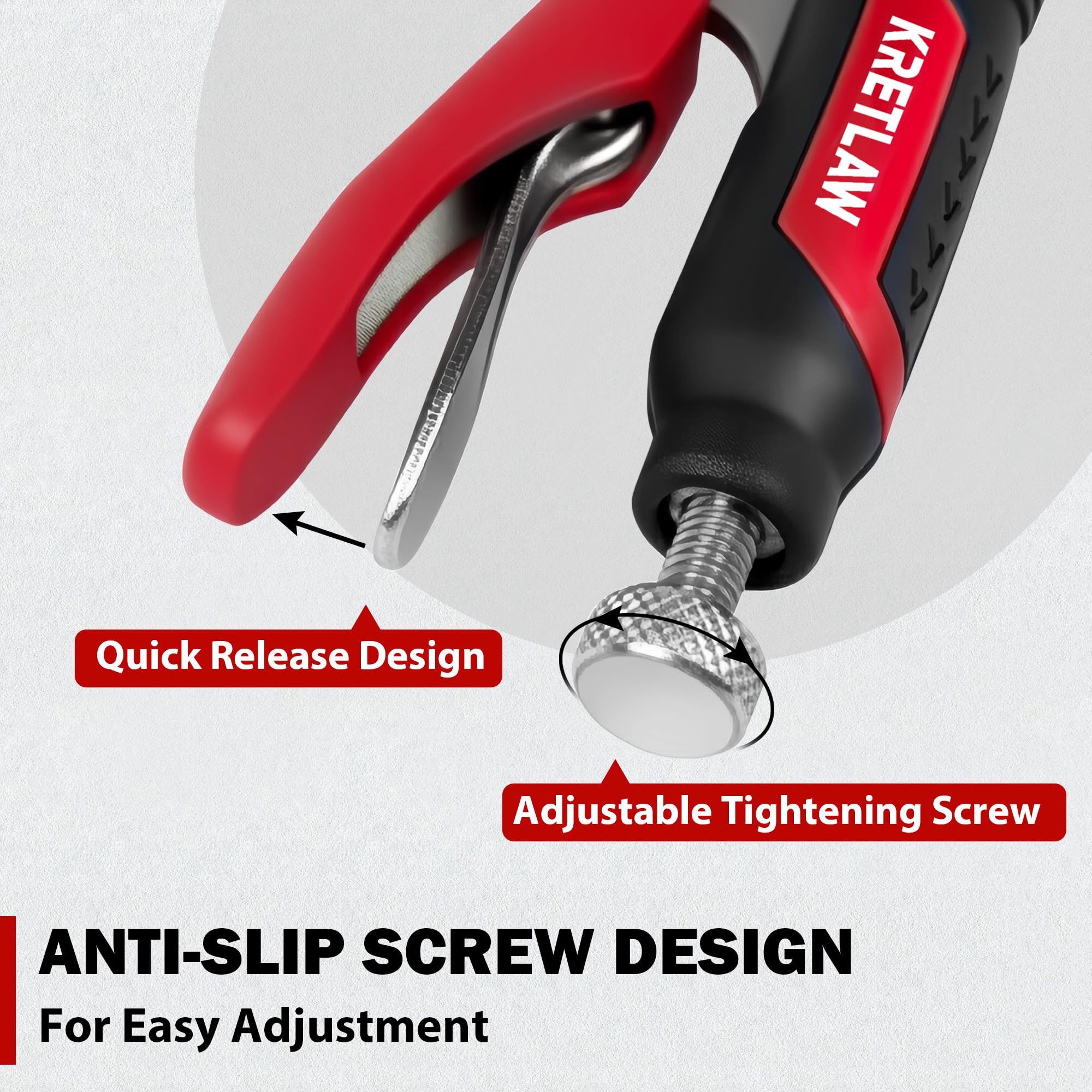 KRETLAW heavy-duty clamp in workshop shows strong clamping force for welding and assembly.