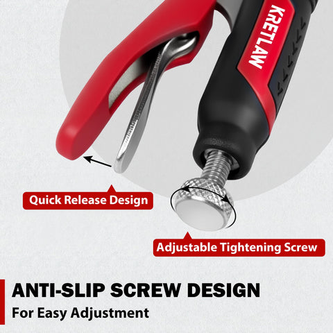 KRETLAW heavy-duty clamp in workshop shows strong clamping force for welding and assembly.