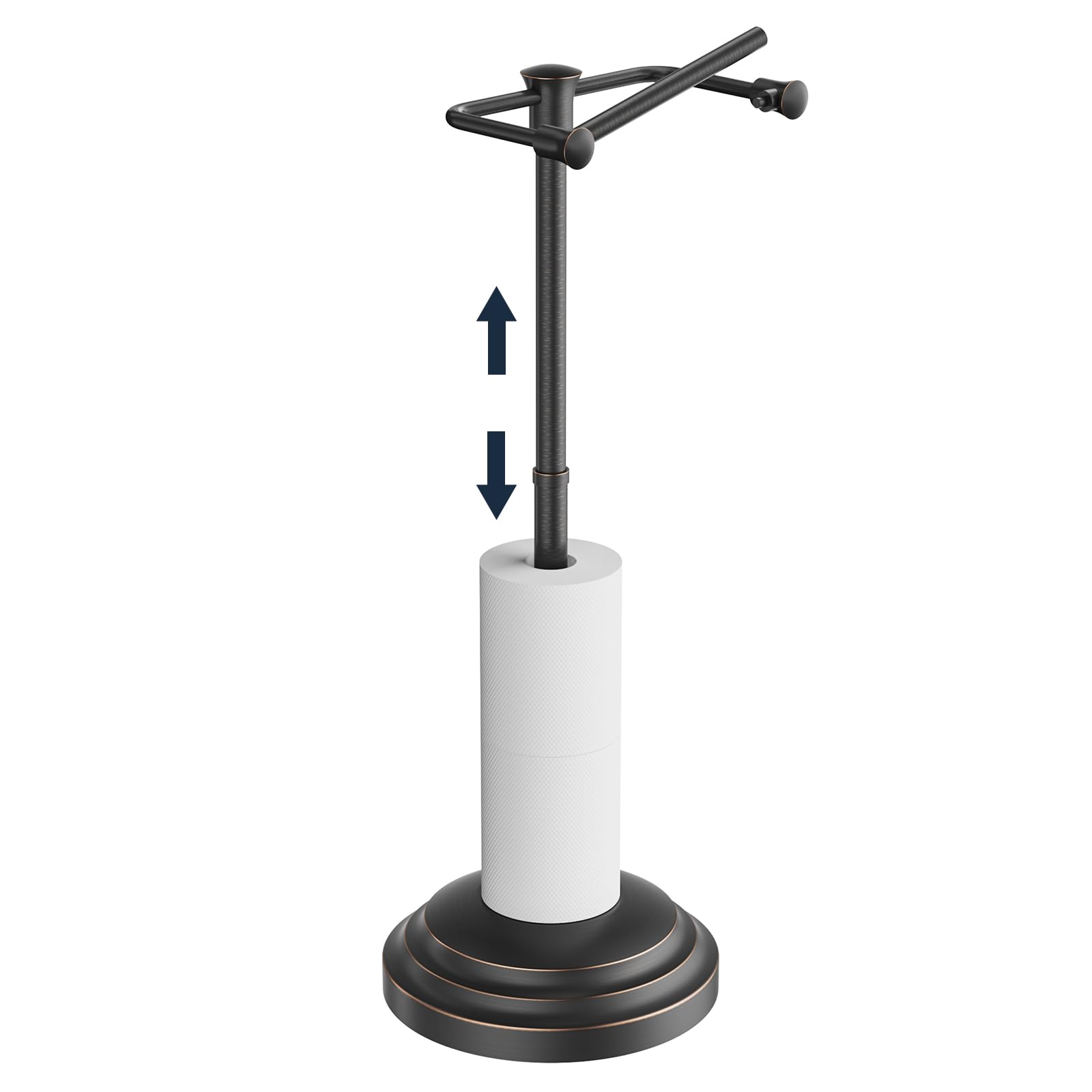 Kroias free-standing holder with adjustable height for versatile layouts