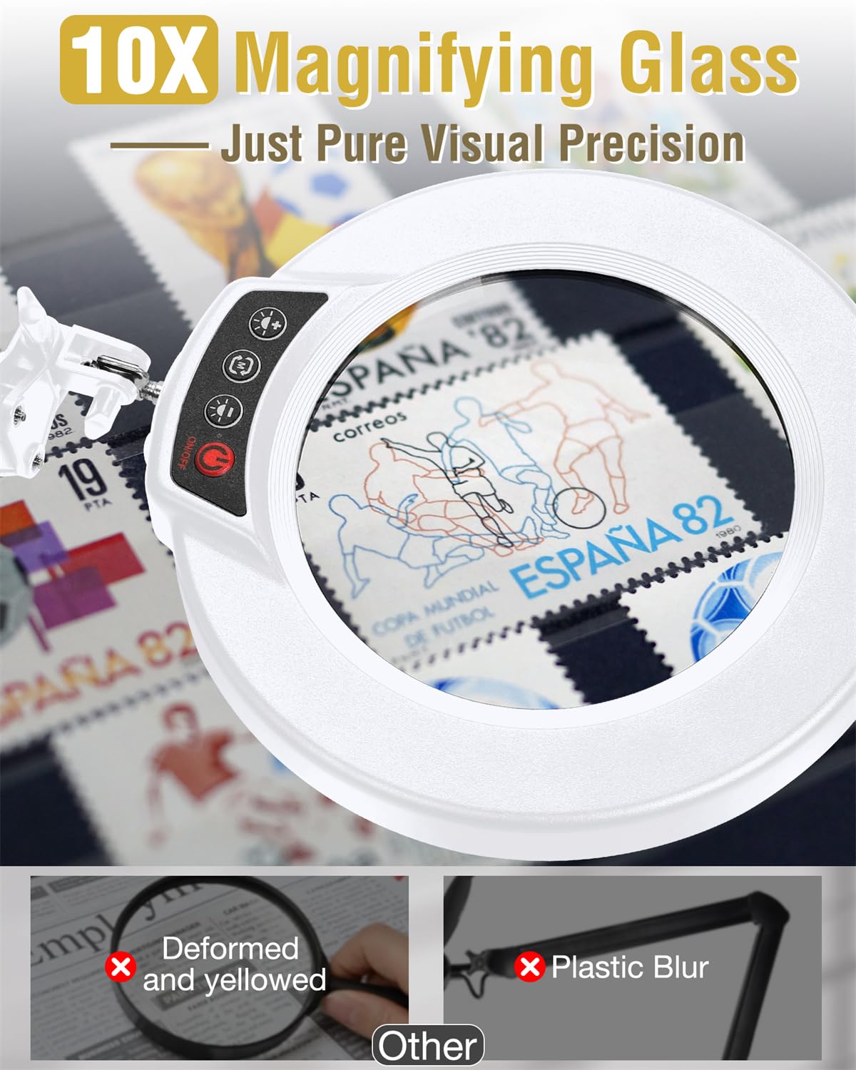 Krstlv 36-inch three-section arm for flexible positioning during detailed projects.