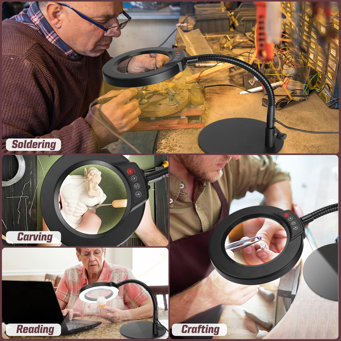 Krstlv 360-degree gooseneck supports flexible positioning for close-up projects