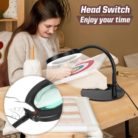 Krstlv 5 color modes LEDs offer versatile lighting for sewing and coloring