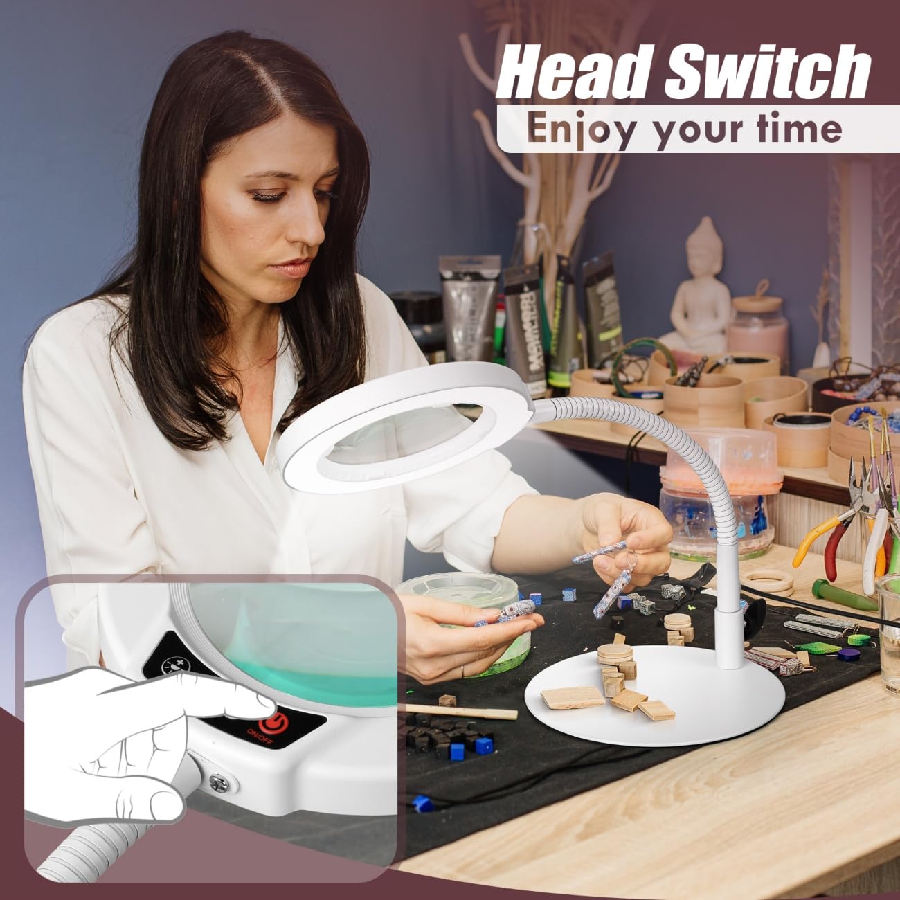 Krstlv base tray keeps small components organized within easy reach.