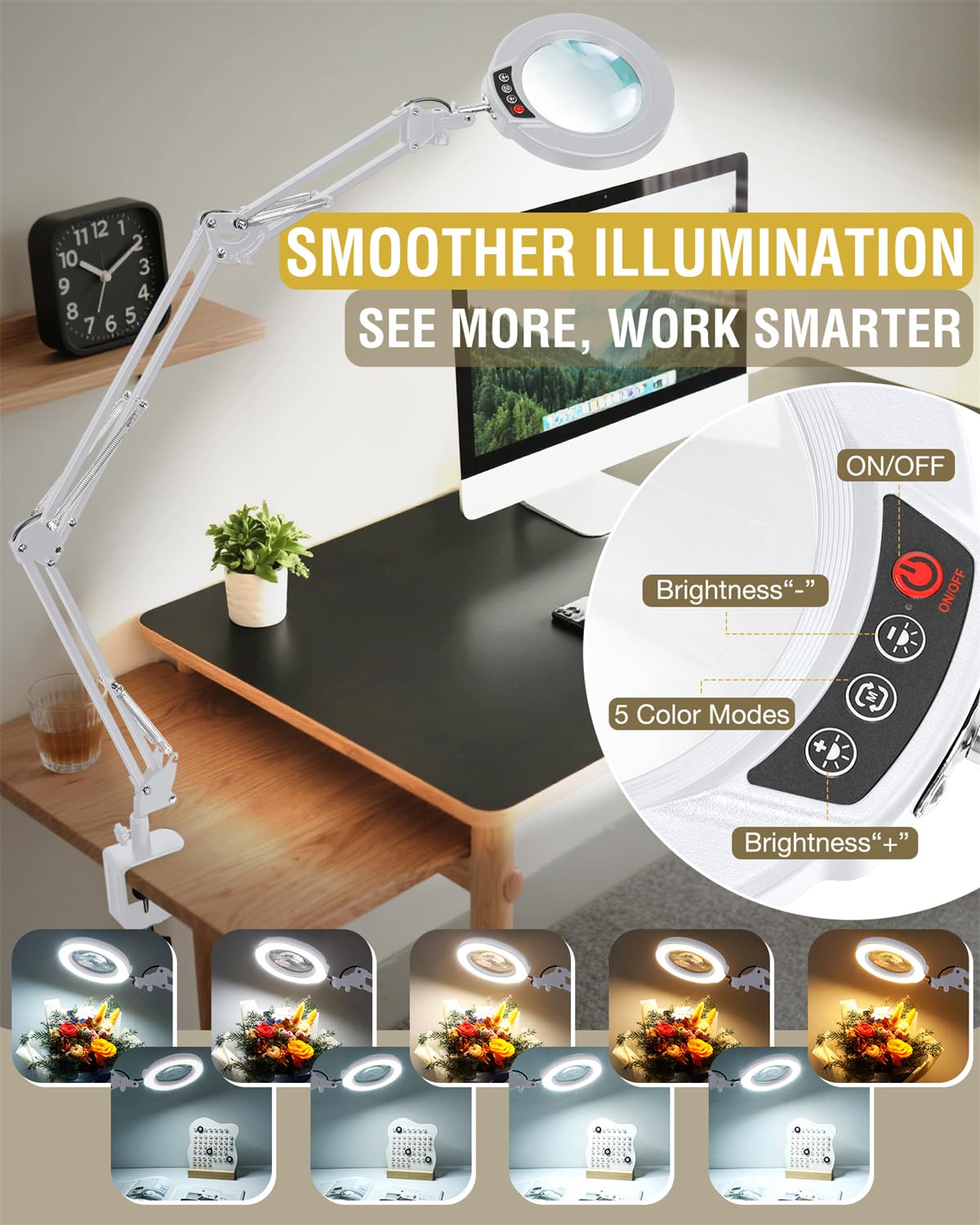 Krstlv 4.3-inch optical glass lens delivers distortion-free magnification.