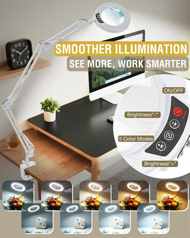 Krstlv 4.3-inch optical glass lens delivers distortion-free magnification.