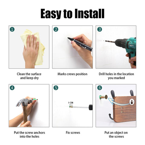 Kruodop aluminum hook coat hanger five hooks supports coats and bags