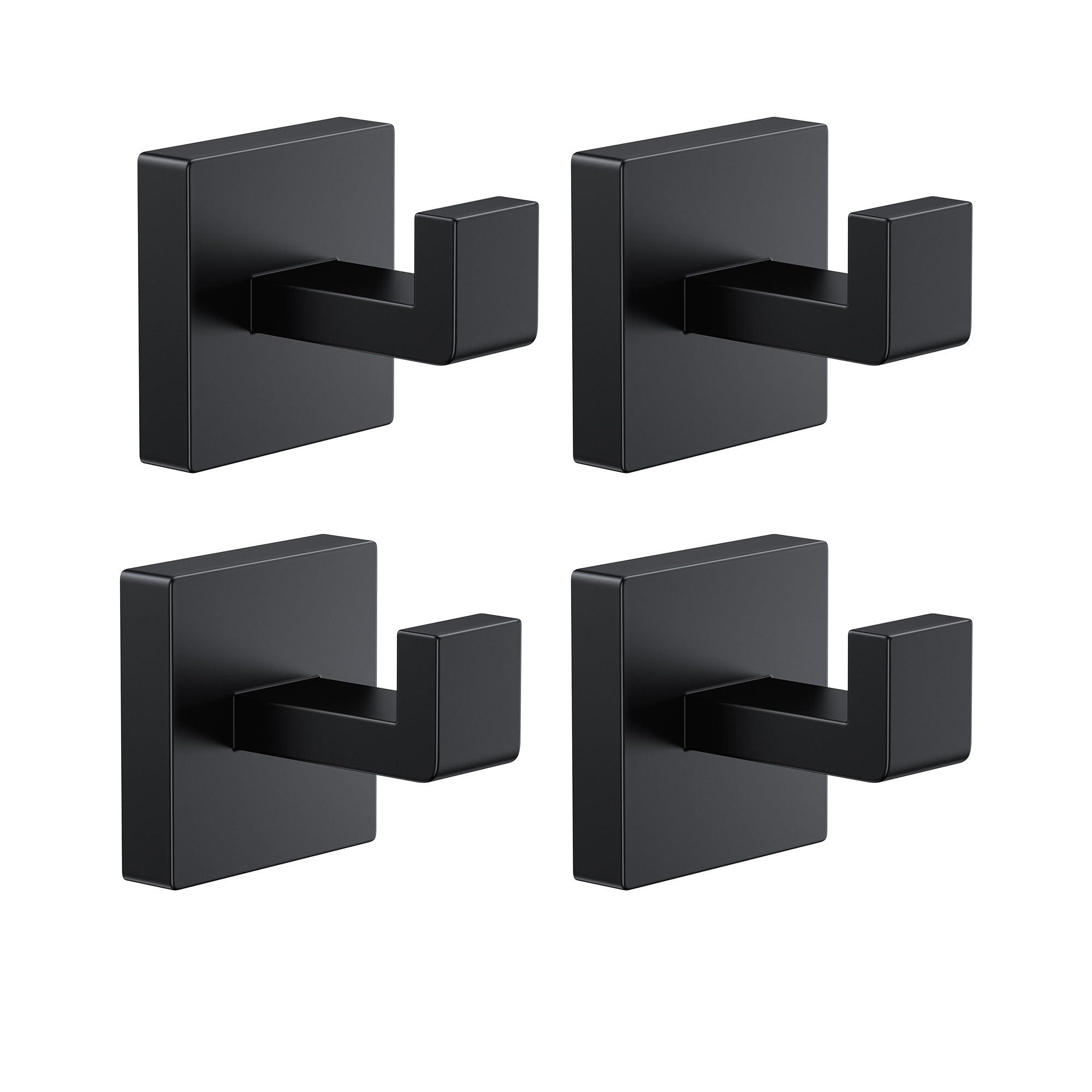Kruodop bathroom towel hook in black matte wall mount, sleek and rustproof for towels.