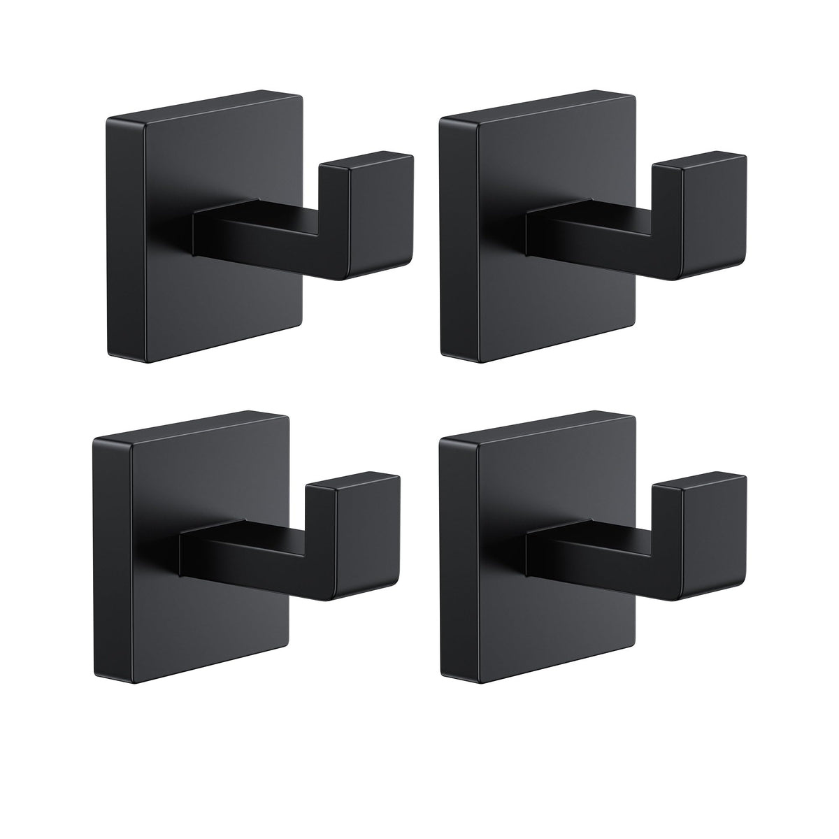 Kruodop bathroom towel hook in black matte wall mount, sleek and rustproof for towels.