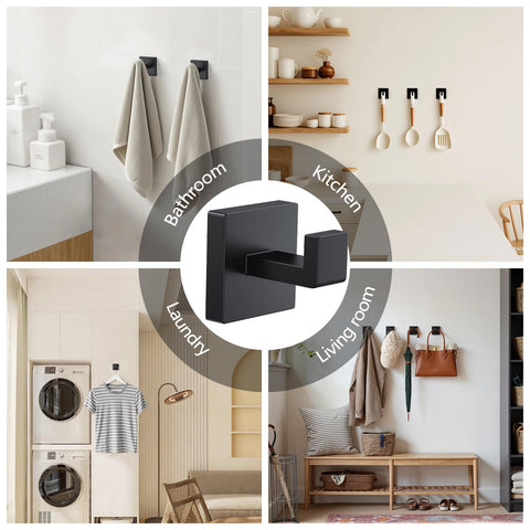 Kruodop compact space-saving towel hook, fits small bathrooms or closets.