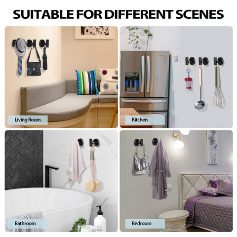 Kruodop towel hooks with smooth edges prevent snags and scratches.