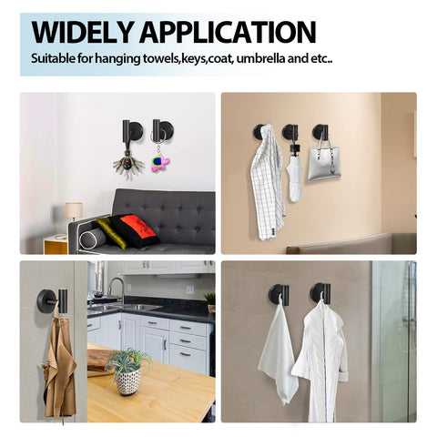 Kruodop towel hooks four-pack mounted for compact storage.