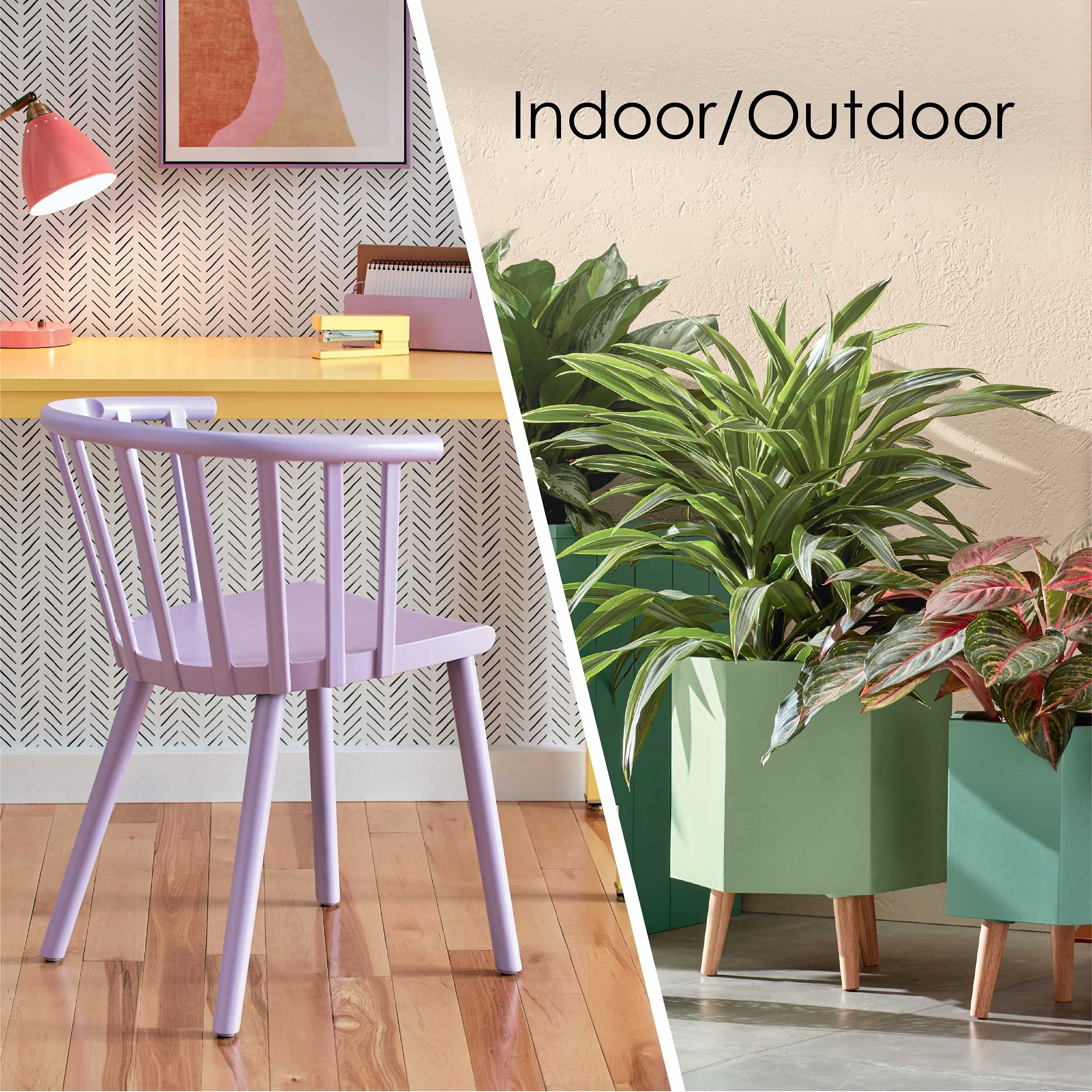 Krylon COLORmaxx close-up showing strong adhesion and durable gloss