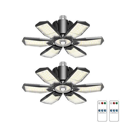 Kryoza motion sensor garage light, front view for entry and work area illumination.