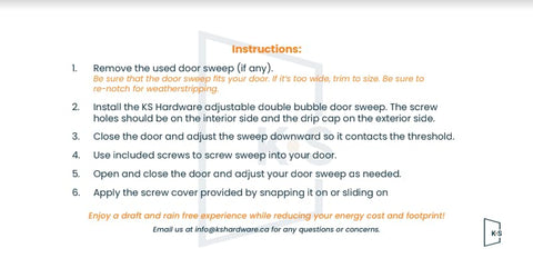 KS Hardware white finish blends with most exterior doors for a seamless look.