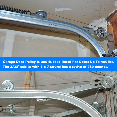 Kscjdg garage door pulleys 3 inch diameter reduce noise during operation