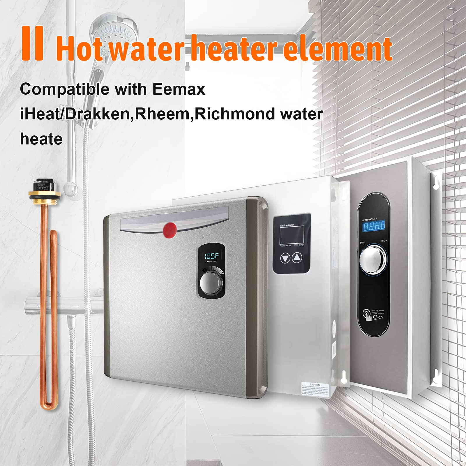 Kscjdg HE 90240 copper heating element delivers efficient heat transfer