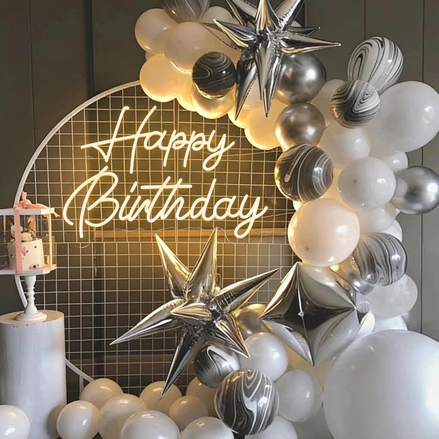 KSCKXGG Happy Birthday neon sign is USB-powered for safe use.