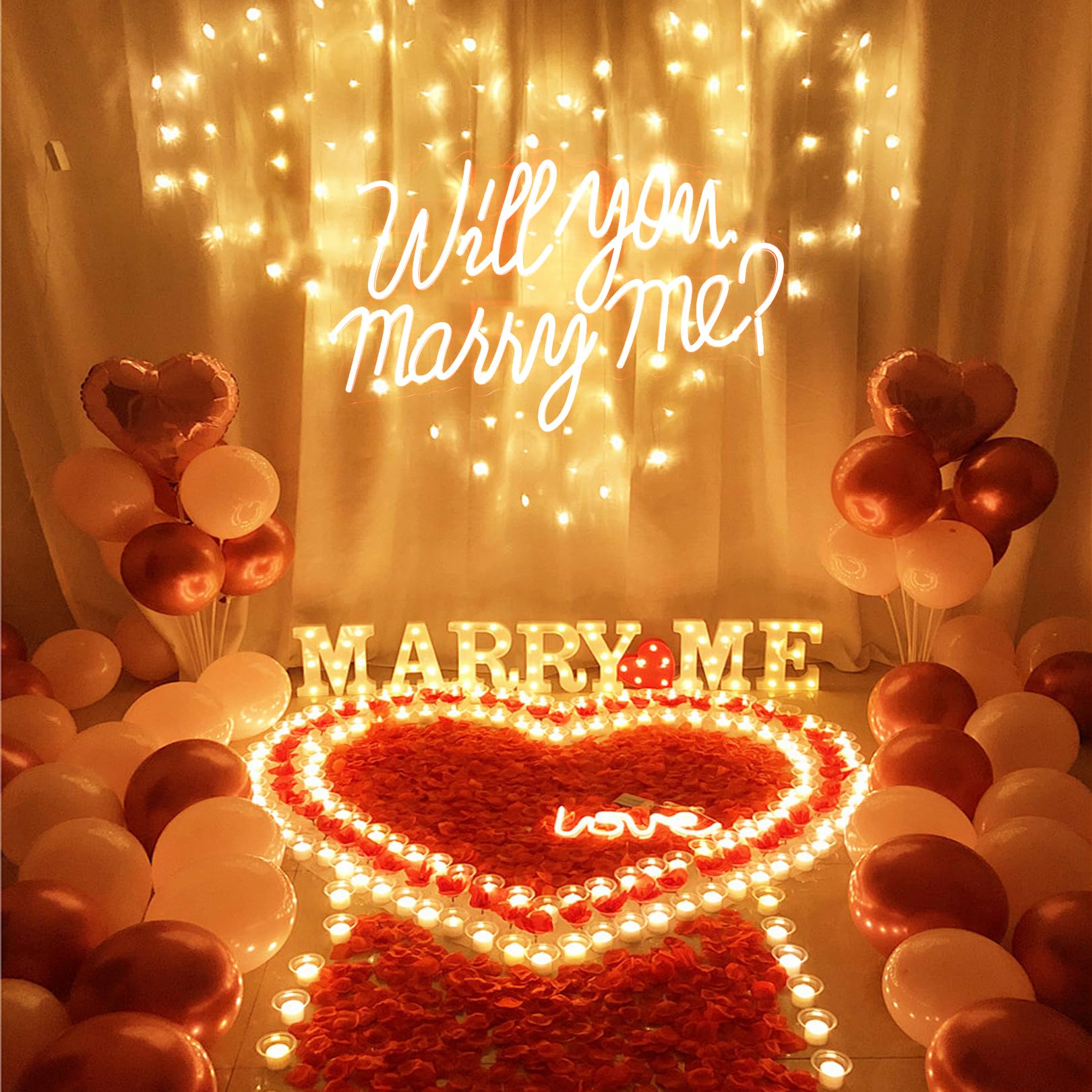 KSCKXGG Valentines Day neon decor brightens rooms with a warm glow