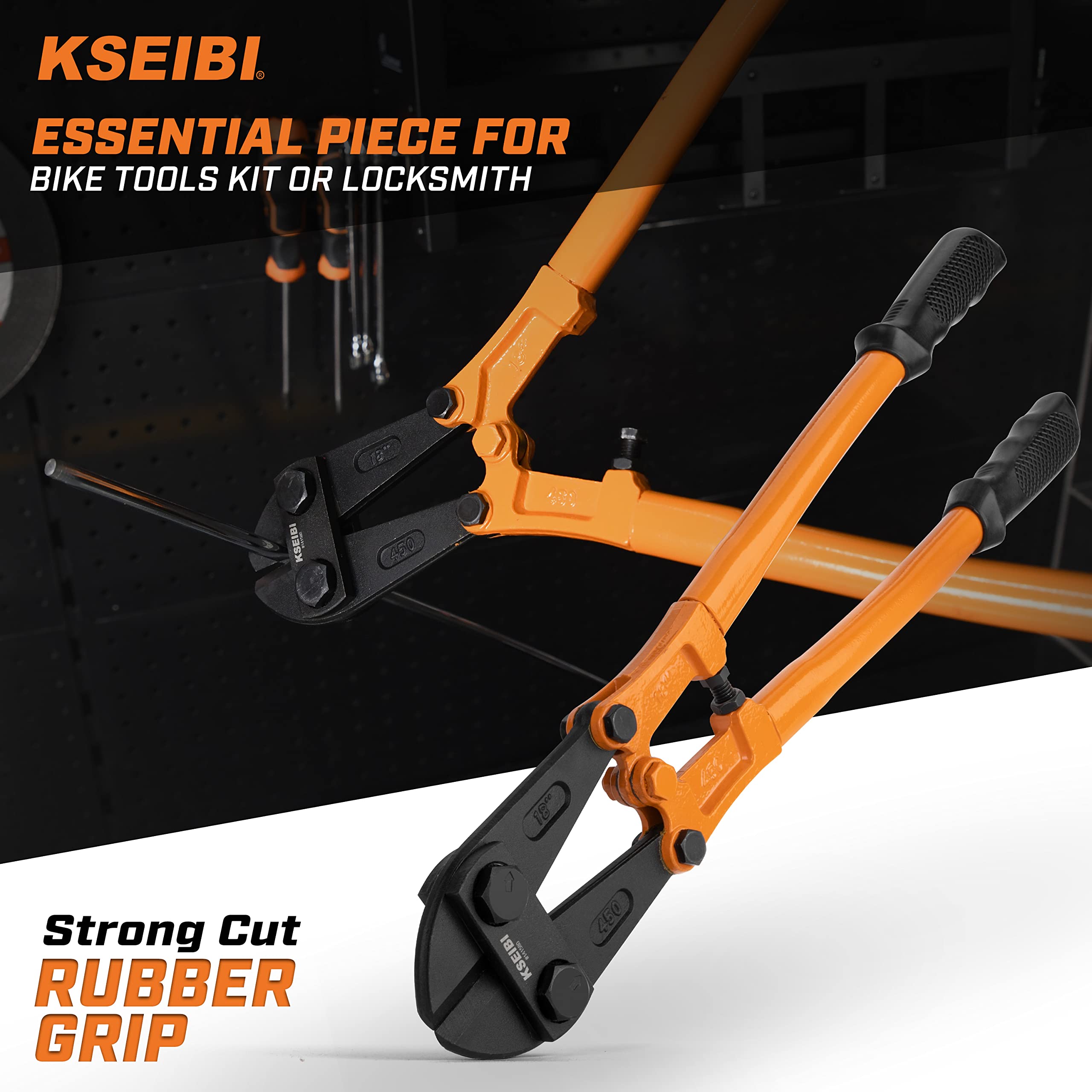 KSEIBI 141590 cutting padlock in action for practical security tasks.