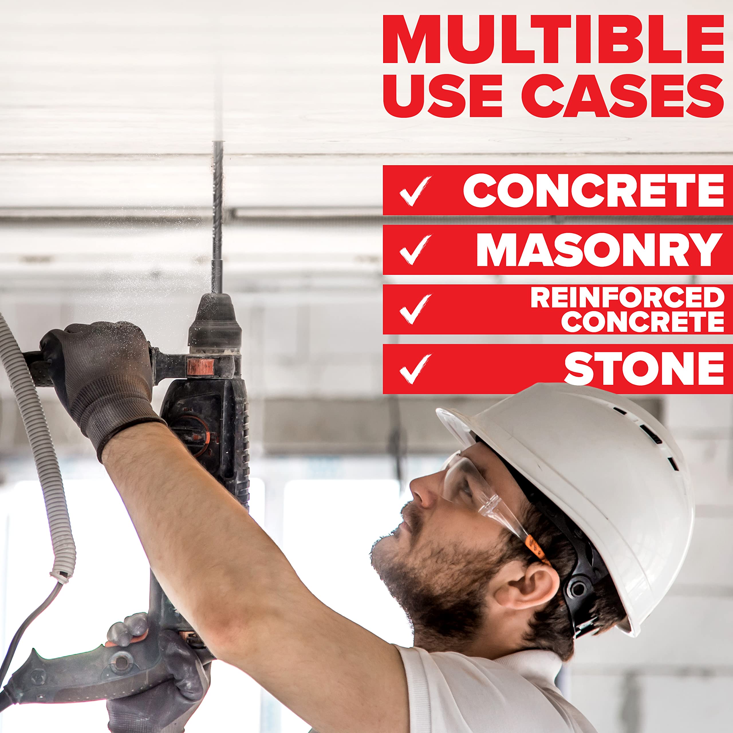 KSP-Tec carbide cross-tip SDS-Plus bit 3/8 for robust concrete drilling.