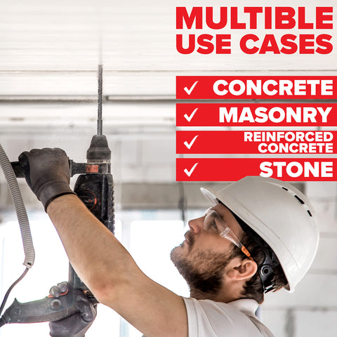 KSP-Tec carbide cross-tip SDS-Plus bit 3/8 for robust concrete drilling.