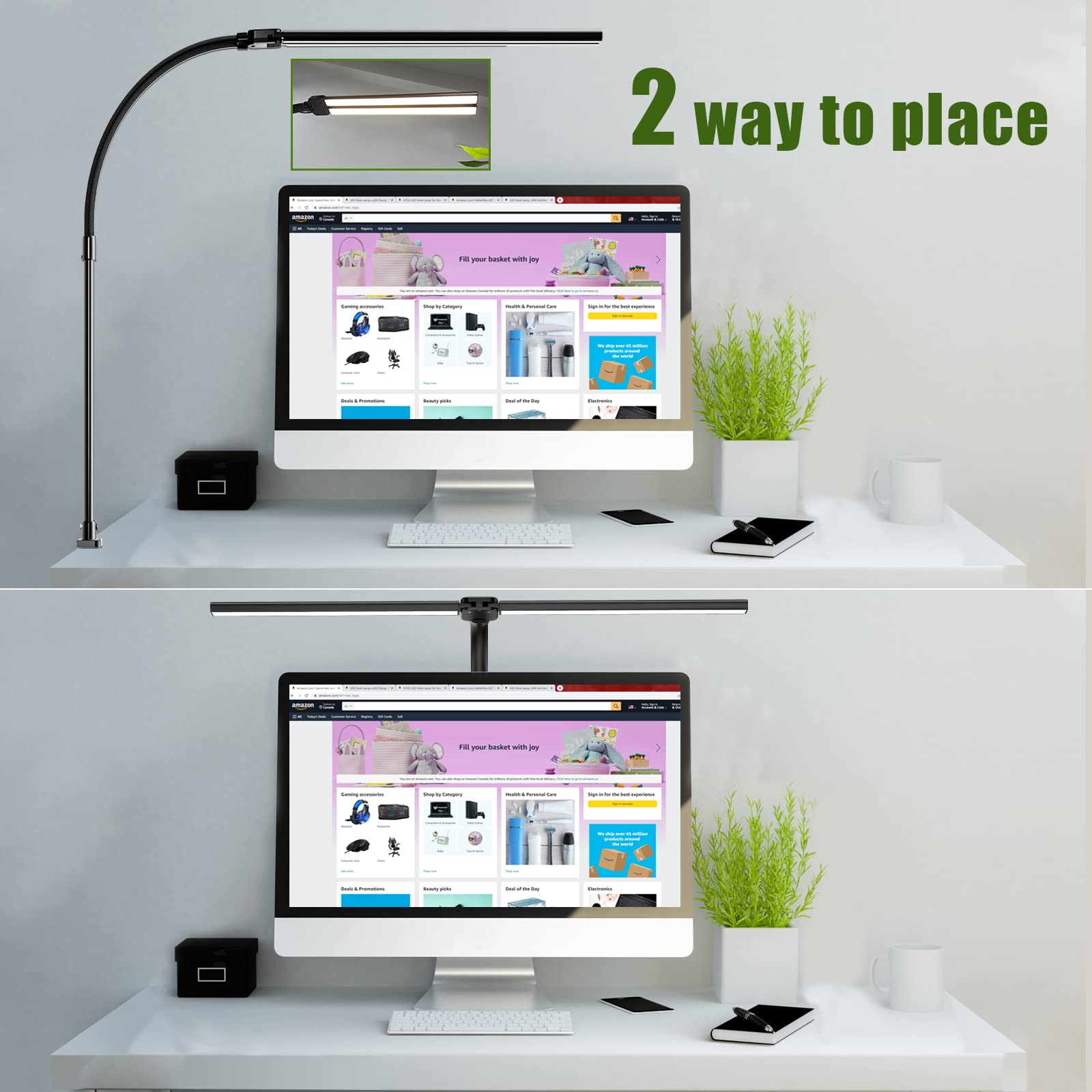 Ksunun gooseneck arm allows precise light angles.