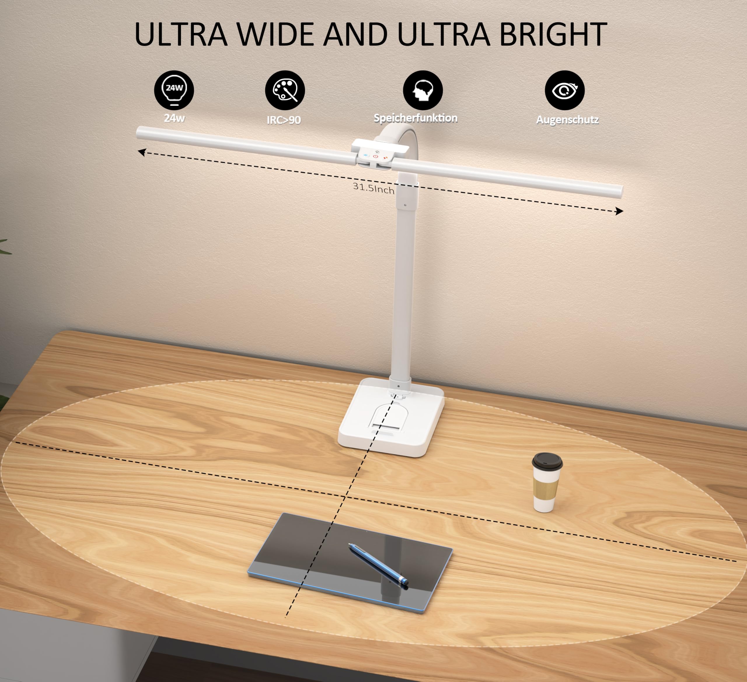 Ksunun gooseneck with 360 degree rotation enables precise lighting angles