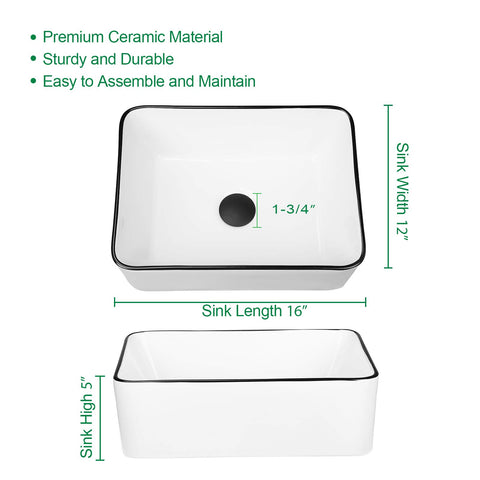 KSWIN 1-3/8 inch drain opening, compatible with most US fixtures