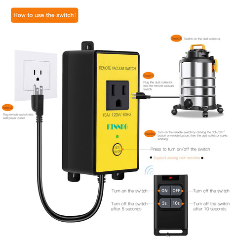 KTNNKG Time-delay 5s-10s feature enables delayed shutdown for safer operation.