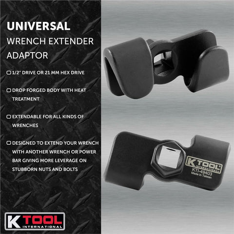 K Tool International 49403 drop-forged body highlights durability under torque