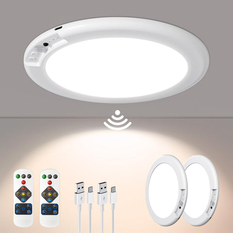 Ktpugorn 2-pack motion sensor closet light for hands-free illumination in any closet.