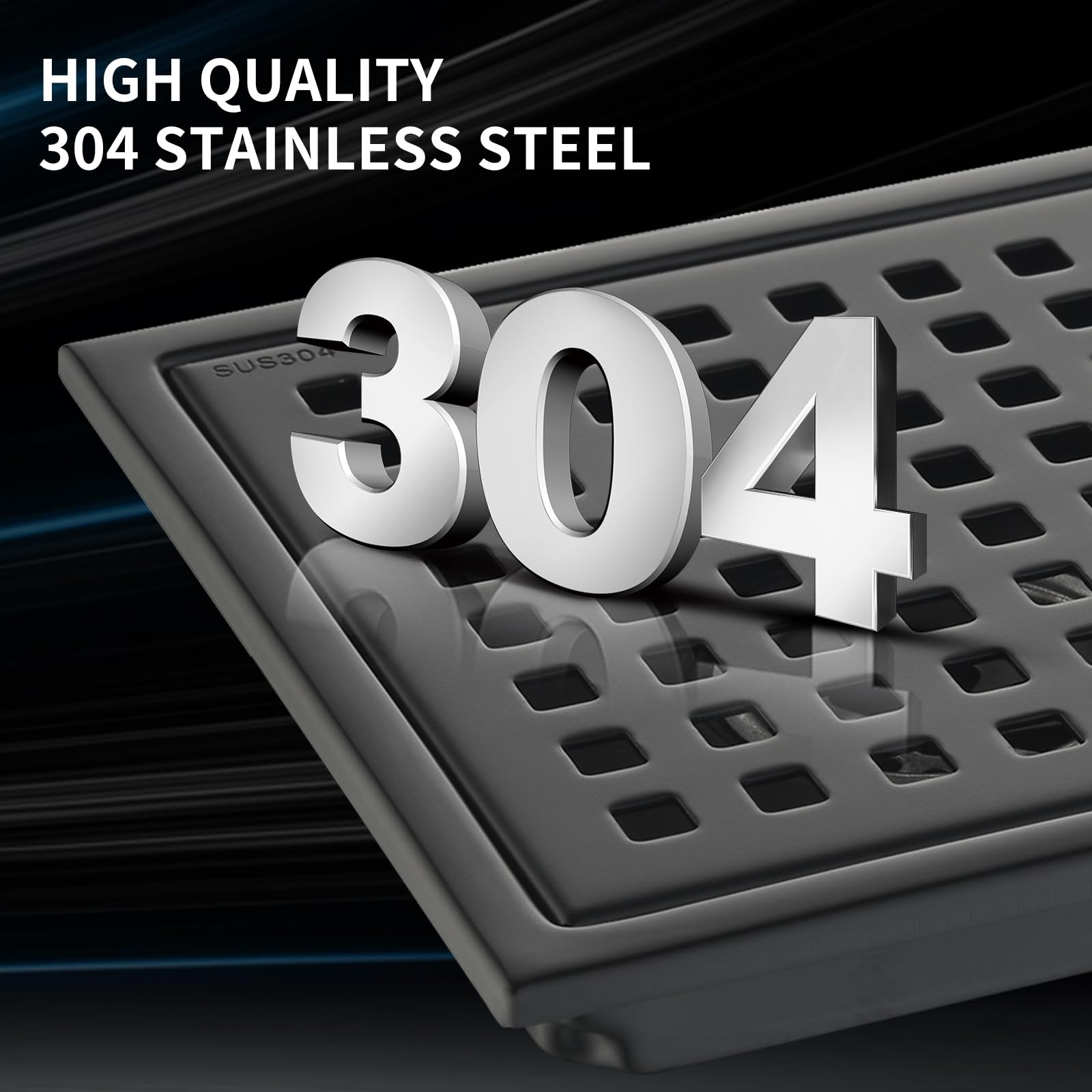 Kuaisailsk 304 stainless steel drain ready for everyday use in wet areas.