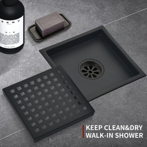 Kuaisailsk 6x6 inch drain footprint fits common bathroom layouts.