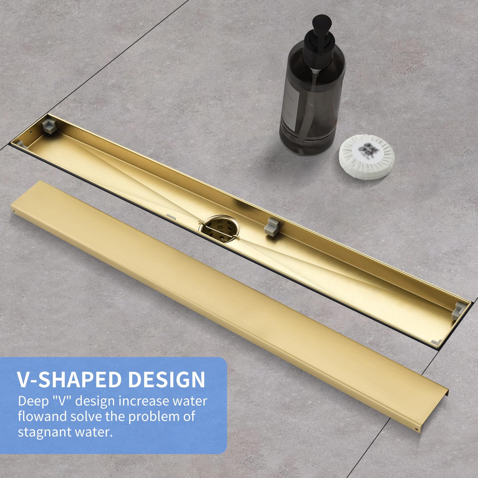 Kuaisailsk threaded adapter enables height adjustments during installation.