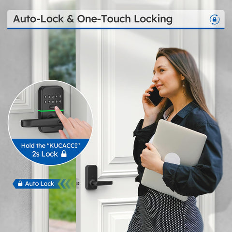 KUCACCI keyless lock with auto-lock function for security.