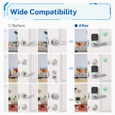 KUCACCI lock with Alexa and remote unlock capabilities via a Wi-Fi gateway