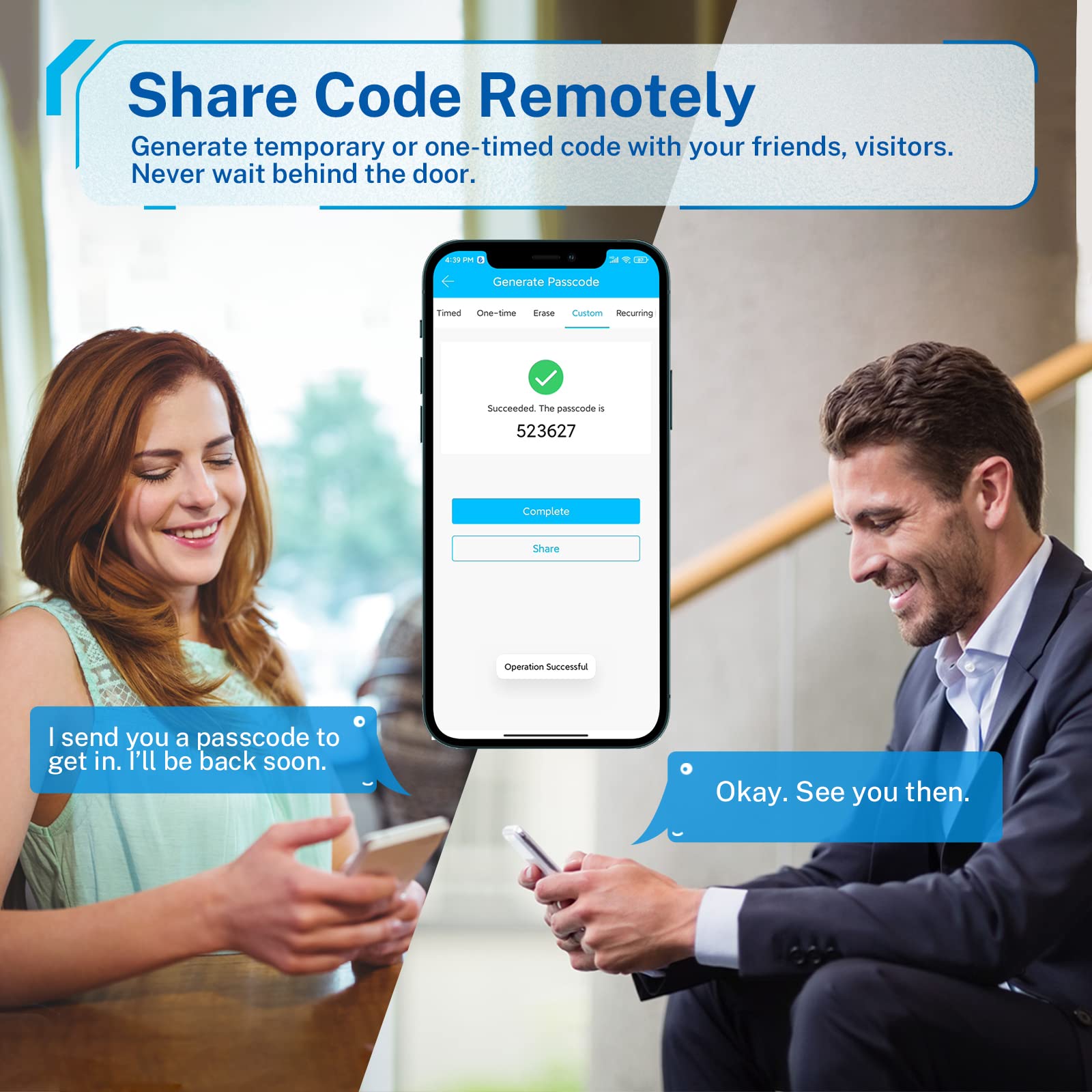 KUCACCI mobile app control for remote locking and monitoring